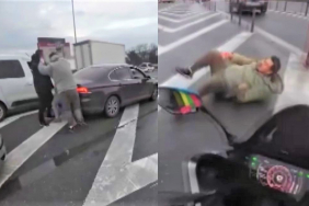 Beykoz Kavacık'ta yol verme tartışmasında ortalık karıştı!